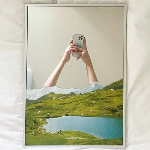 [포토제니아굿즈] 자연을 담은 감성 프린팅 거울 3종